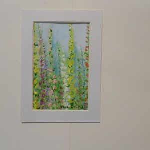 Original Hand Crafted Snapdragons Watercolor Painting